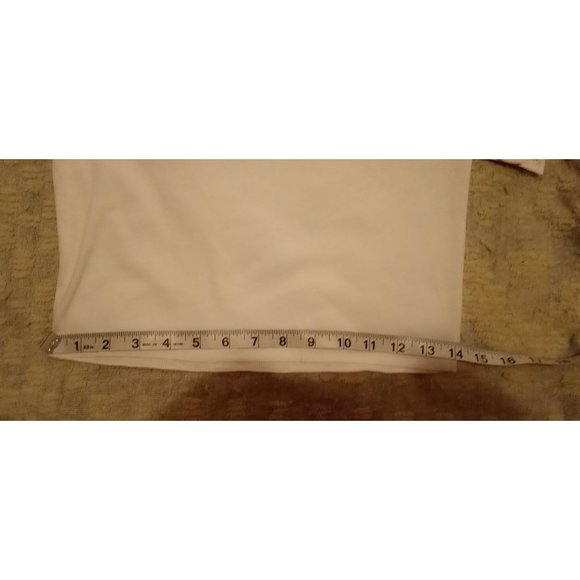 NWT Flirtitude Active White Cropped Tank Top  Women's Size Large - Picture 5 of 6